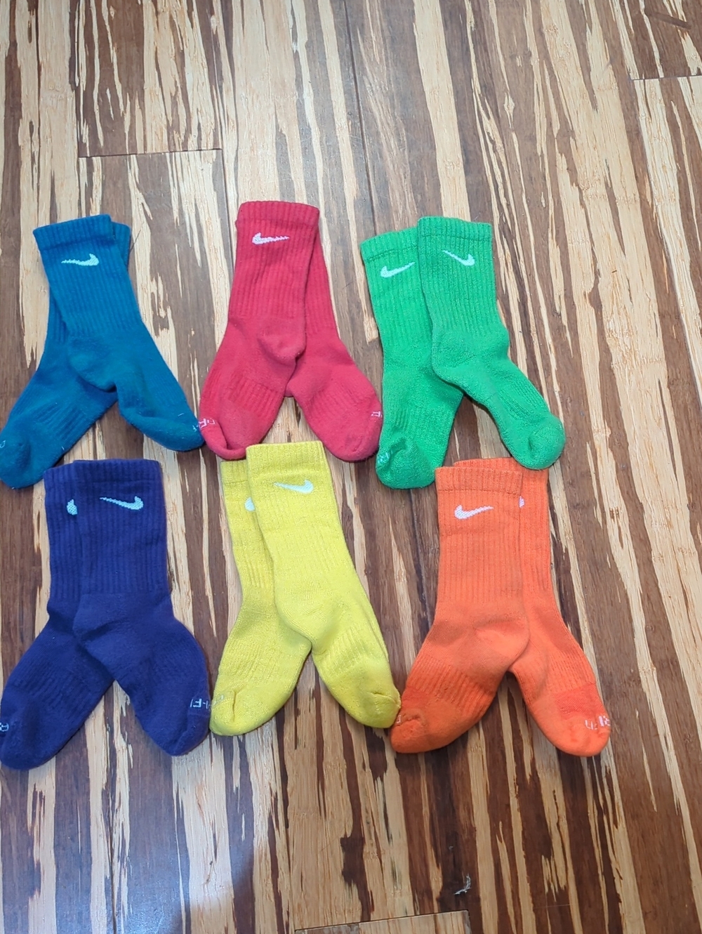 Kids Nike Athletic Socks - set of 6